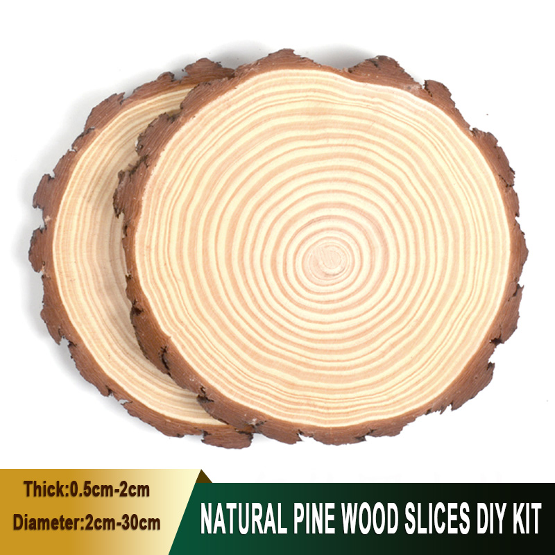 Art Craft Tree - 1-30Pcs Natural Pine Wood Slices DIY