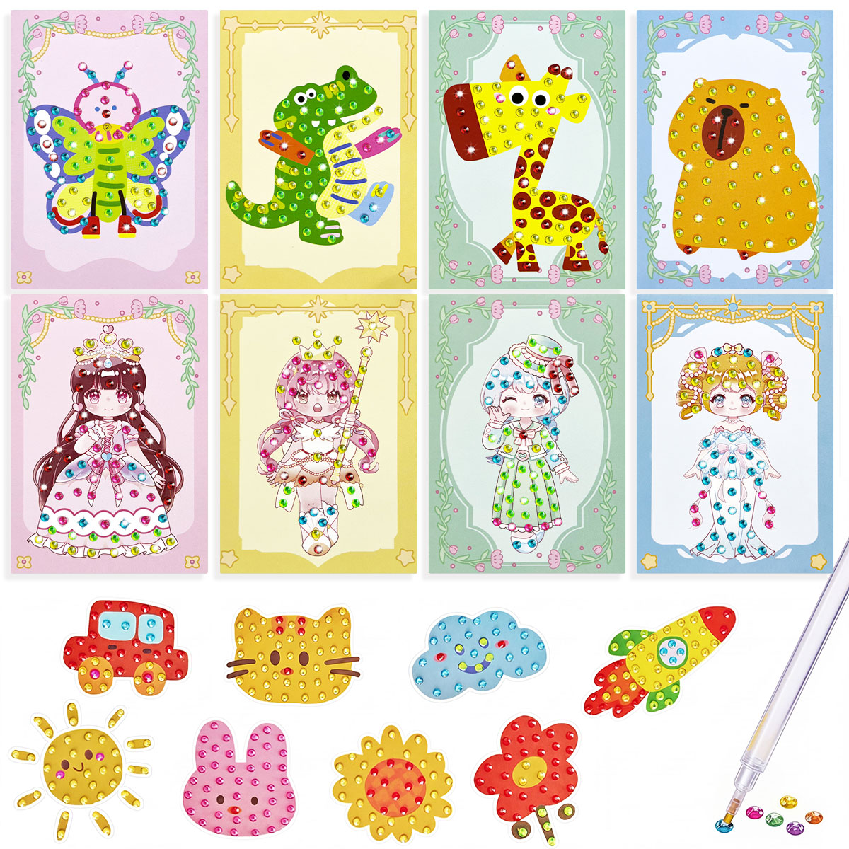 Art Craft Easy - 16 Pcs Gem Kit DIY Arts