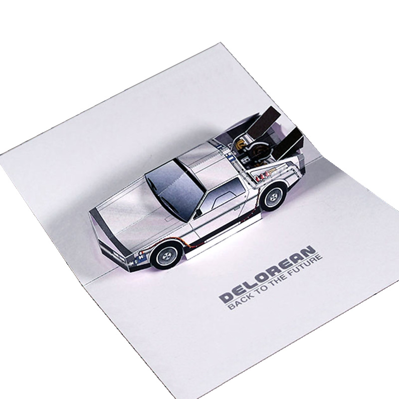 Art Craft Cardboard - Back To The Future POP-UP Card