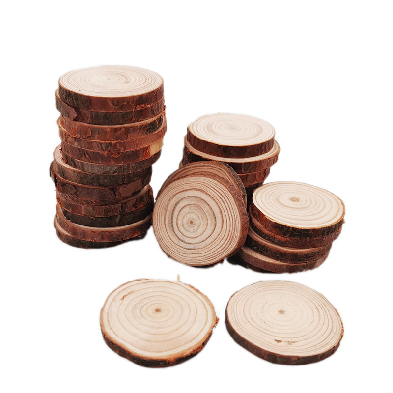 Art Craft Tree - Unfinished Wood Slices Discs Cutouts with