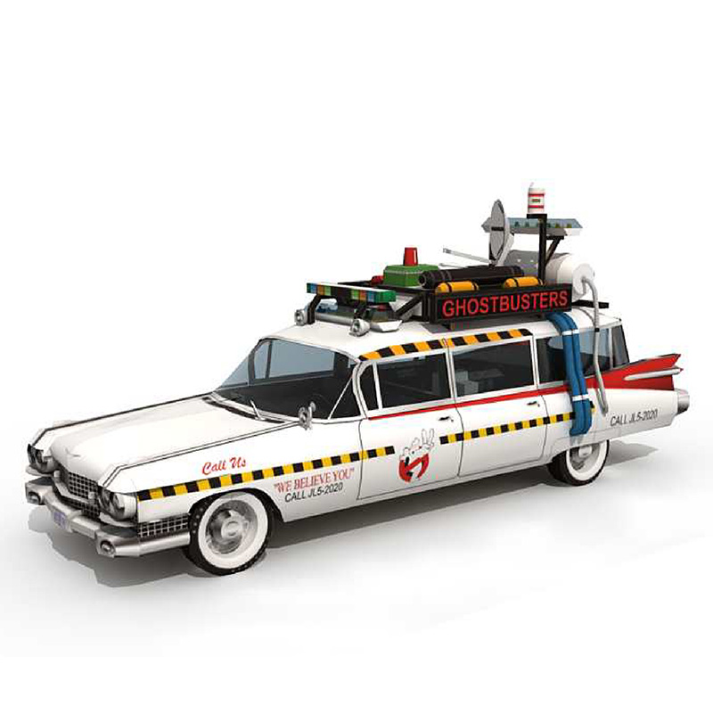 Art Craft Cardboard - Ghostbusters Car Ecto-1A 1:20 Origami Art,