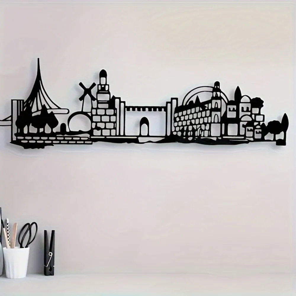 Art & Craft Kortingscode - CIFBUY Iron Wall Art Jerusalem Skyline
