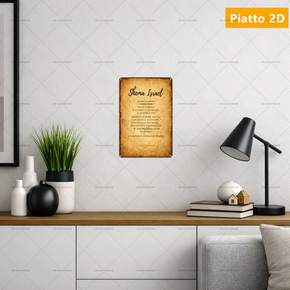 Art & Craft Kortingscode - CIFBUY Hebrew Scripture Aluminum Wall Art