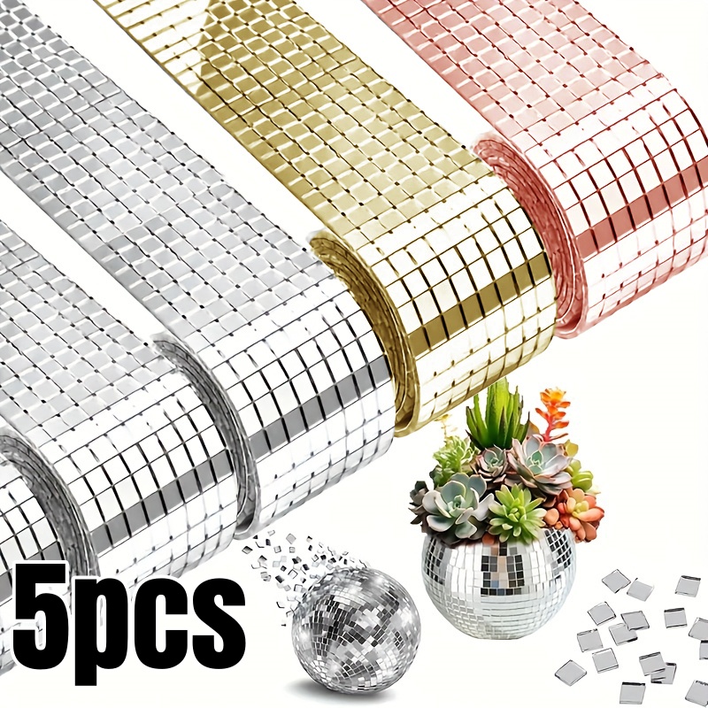 Art Craft Mirror - 1/5pcs Disco Ball Mirror Sticker Self-Adhesive