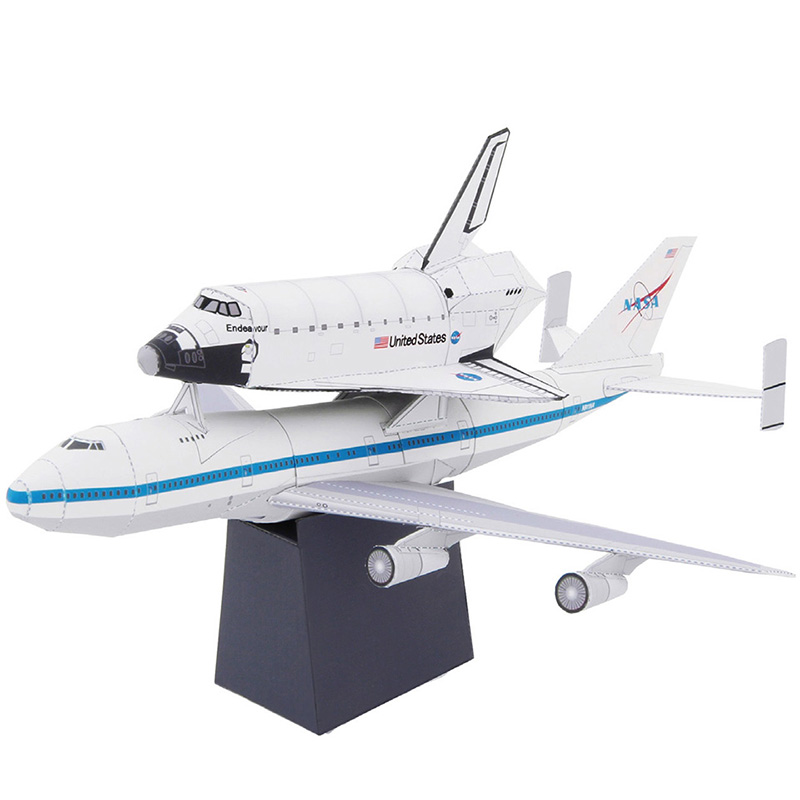 Art Craft Cardboard - Boeing 747 Shuttle Carrier Aircraft Folding