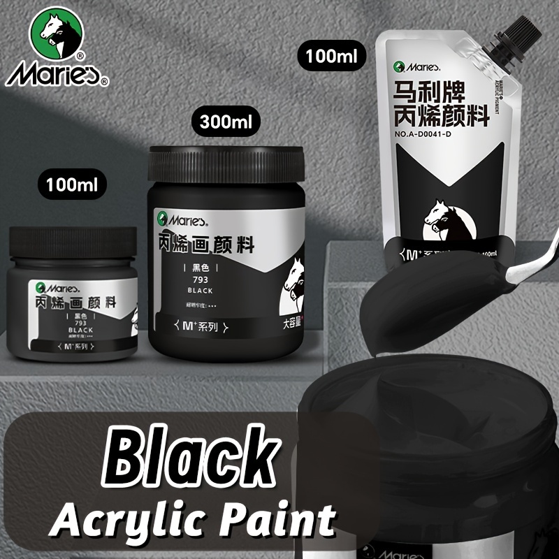 Marie's Black Acrylic Paint,1p - Acrylic Pour Paint recension och pris