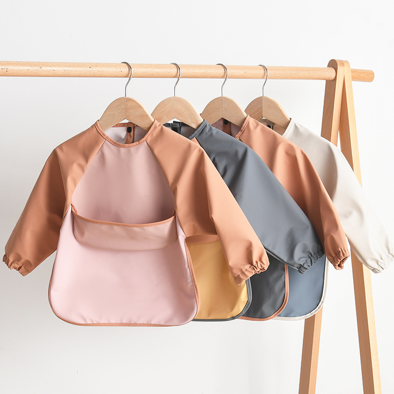 Kids Baby Long Sleeved PU Bibs - Art Craft Easy recension och pris