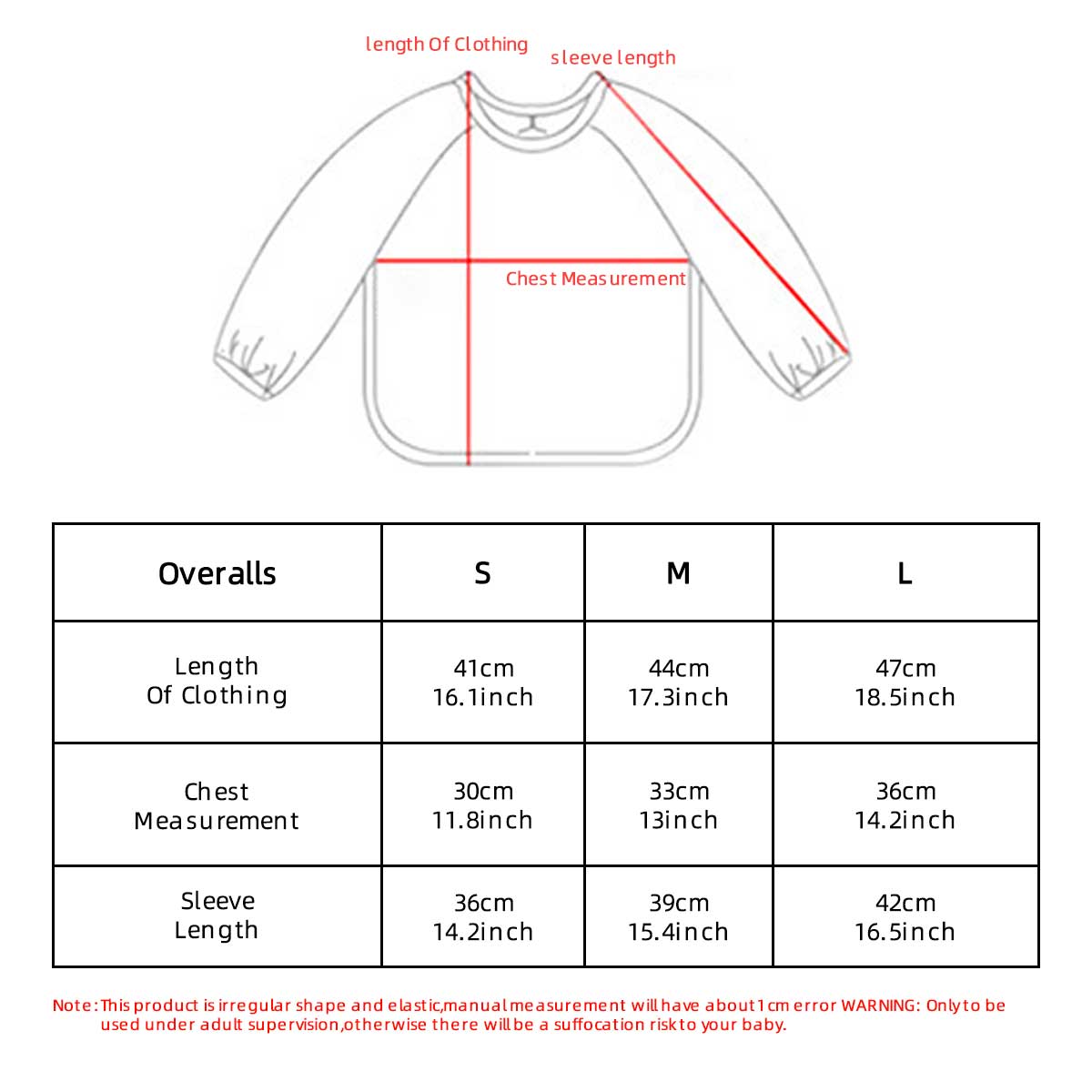 Kids Baby Long Sleeved PU Bibs - Art Craft Easy recension och pris