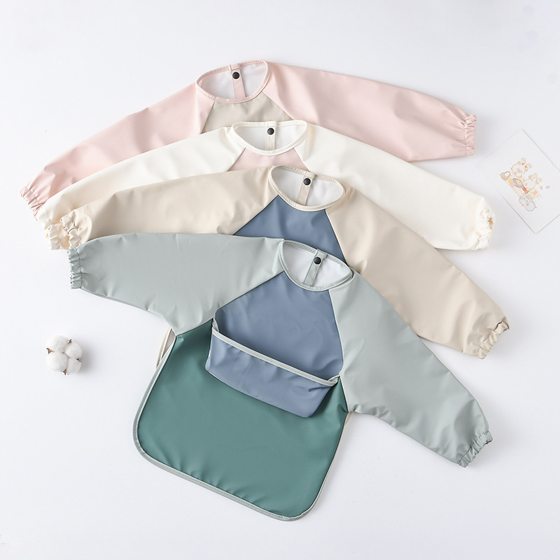 Kids Baby Long Sleeved PU Bibs - Art Craft Easy recension och pris