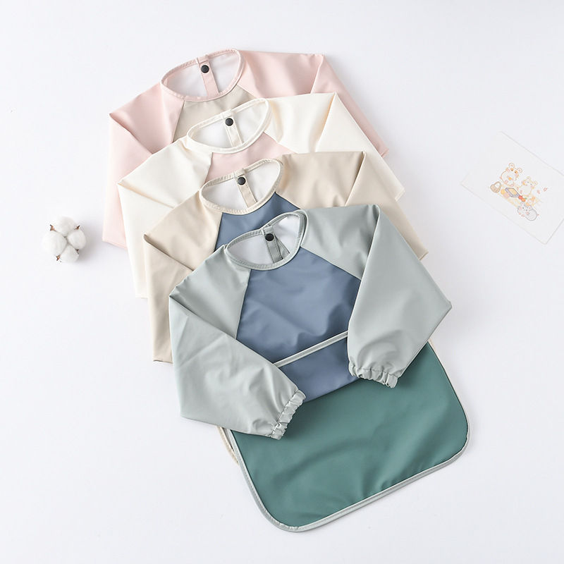 Kids Baby Long Sleeved PU Bibs - Art Craft Easy recension och pris