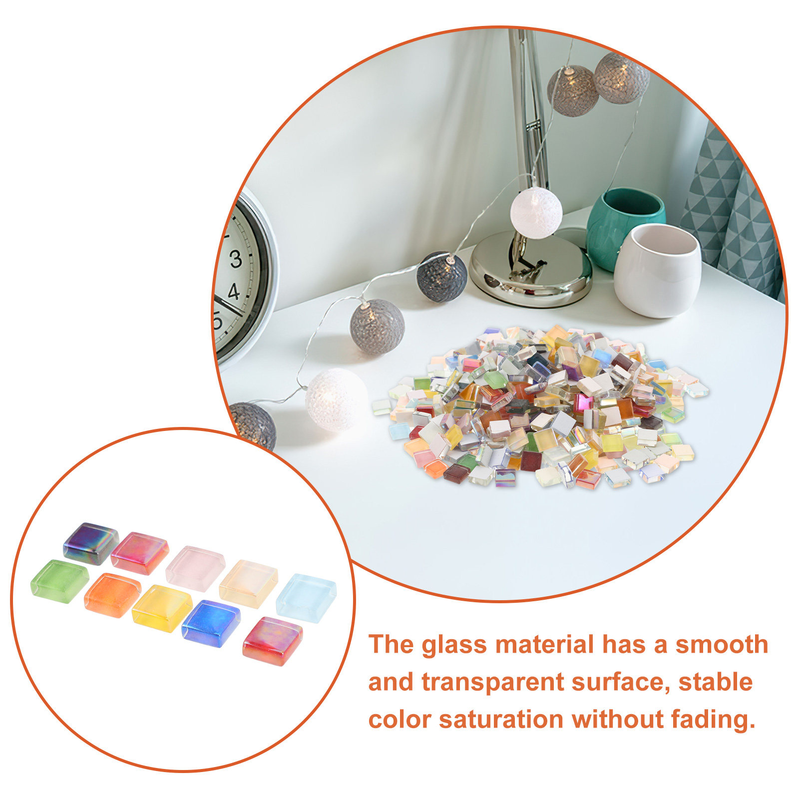 450Pcs Glass Mosaic Materials  - Art Craft Easy recension och pris