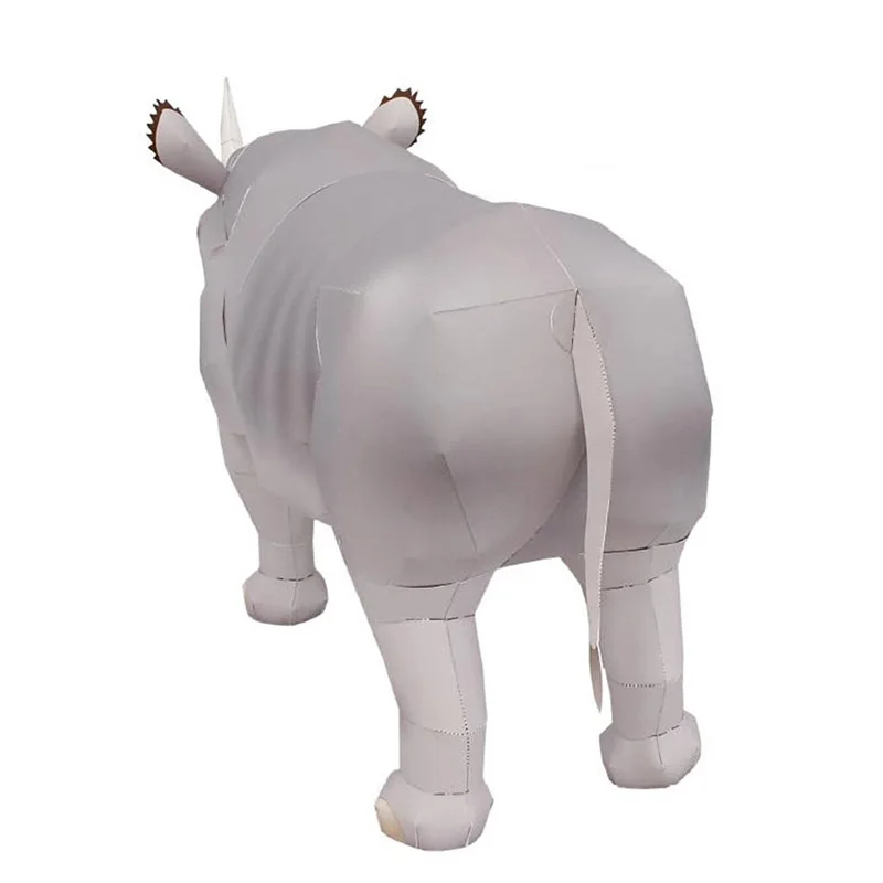 Rhinoceros Hook-lipped Handmad - Art Craft Cardboard recension och pris