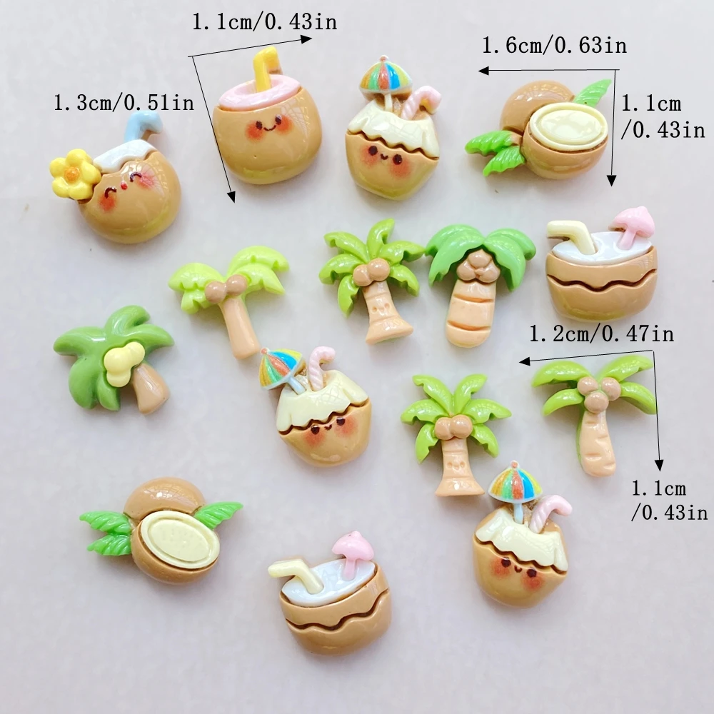 20Pcs Cute Cartoon Coconut Dri - Art Craft Tree recension och pris