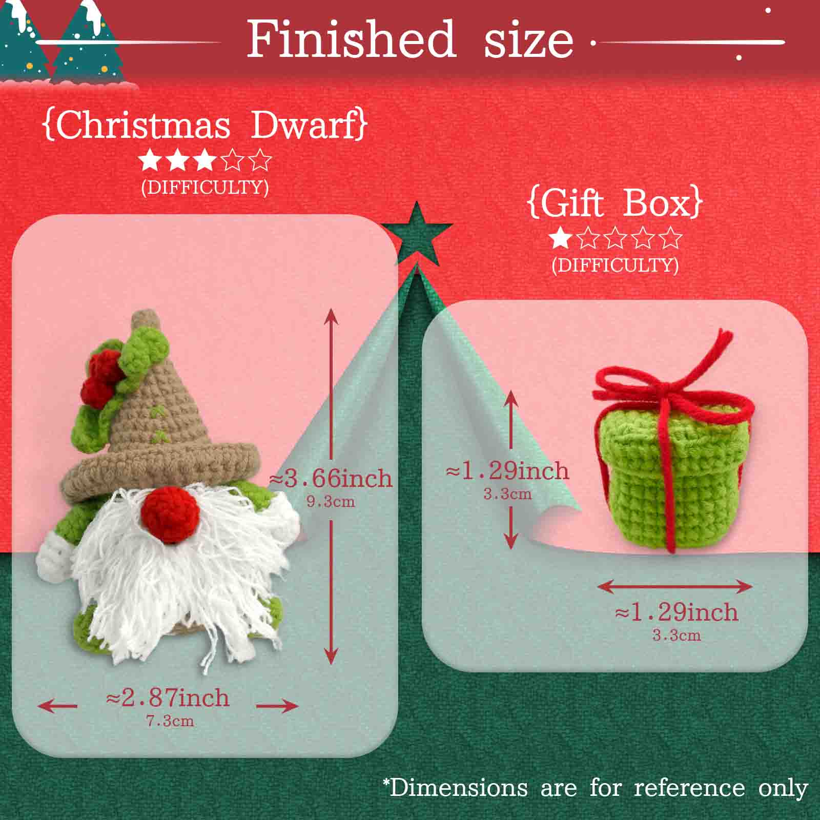 YAMAXIN 2PC Christmas Themed C - Art Craft Easy recension och pris