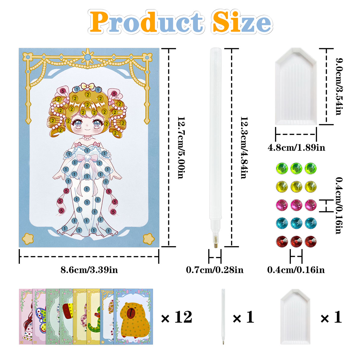 16 Pcs Gem Kit DIY Arts Crafts - Art Craft Easy recension och pris