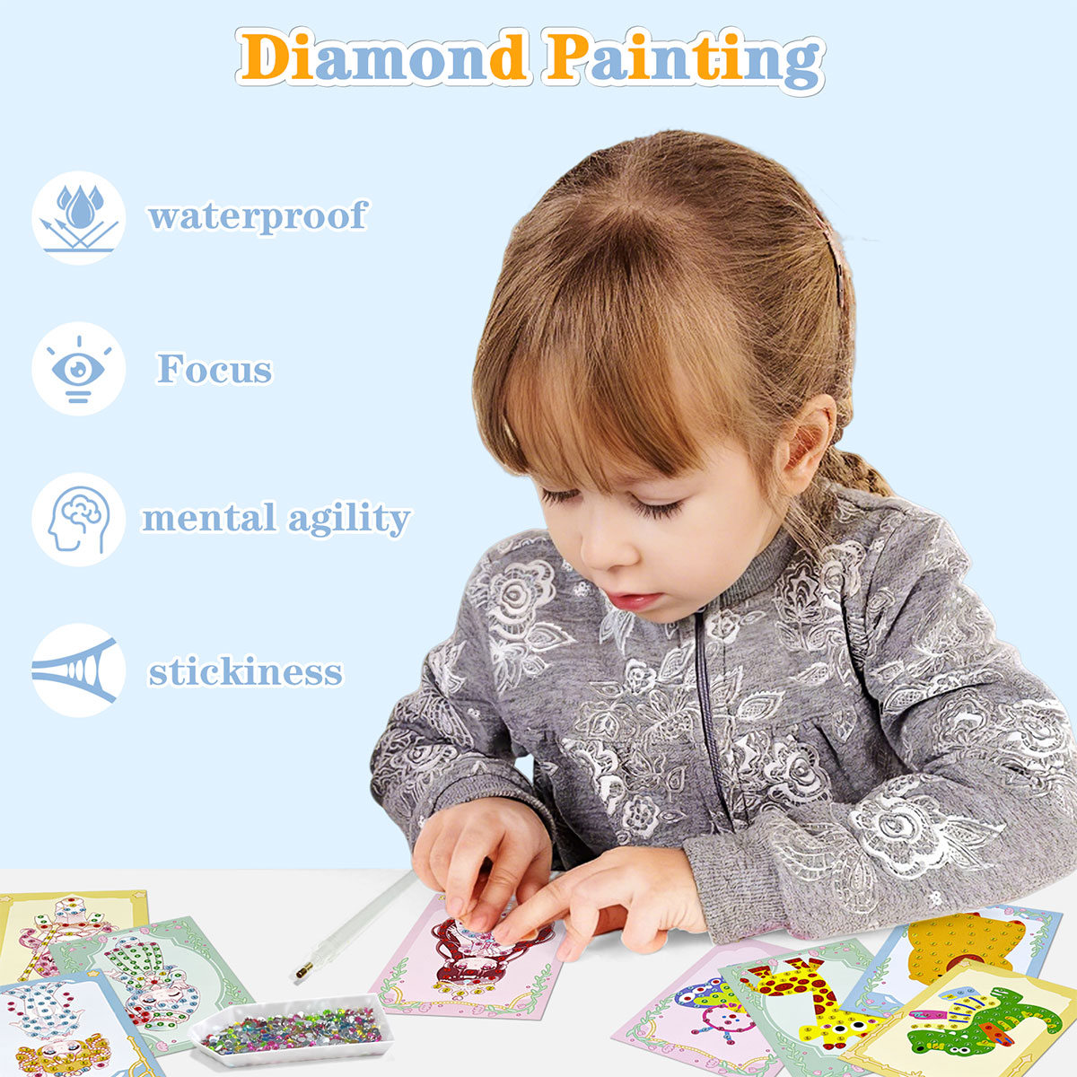 16 Pcs Gem Kit DIY Arts Crafts - Art Craft Easy recension och pris