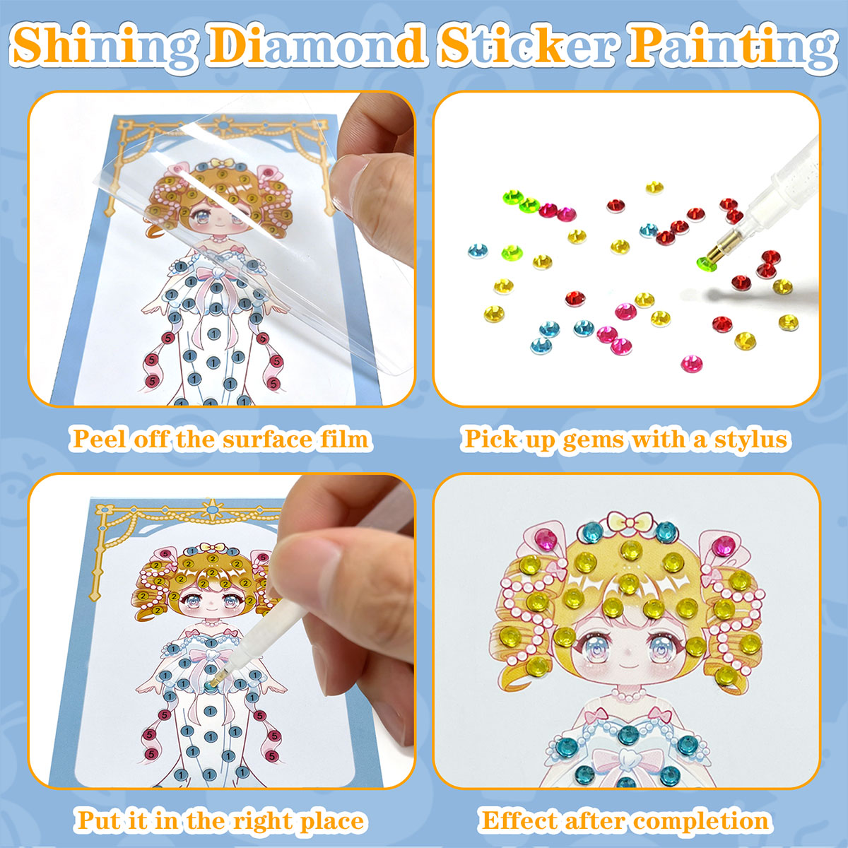 16 Pcs Gem Kit DIY Arts Crafts - Art Craft Easy recension och pris
