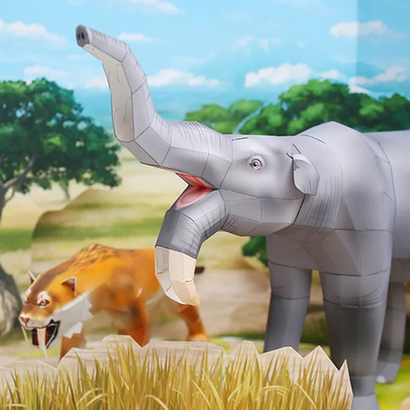 Deinotherium Elephant Origami  - Art Craft Cardboard recension och pris