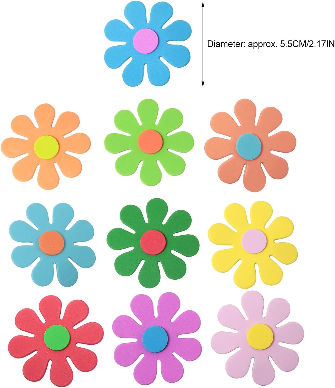 3D flower foam stickers Spring - Art Craft Cardboard recension och pris