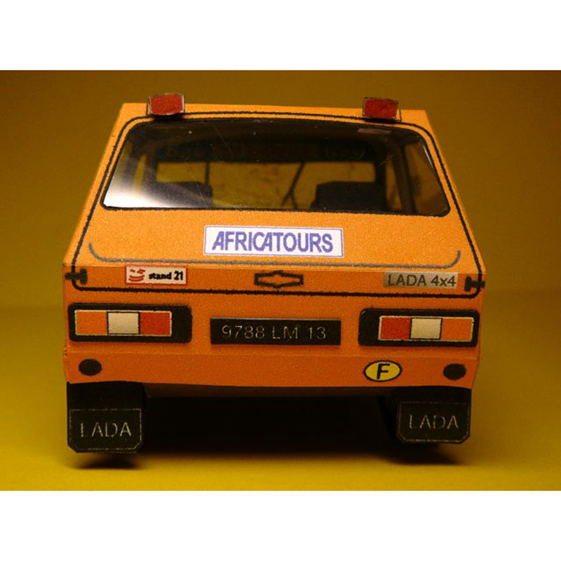 LADA NIVA 1985 1:32 Dakar Rall - Art Craft Cardboard recension och pris