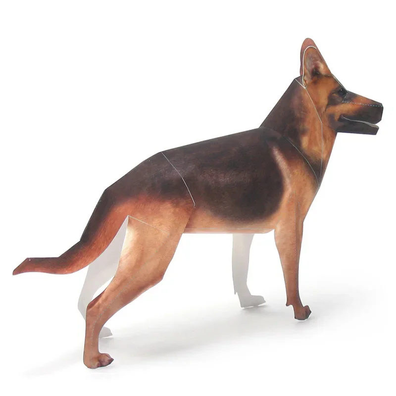 German Shepherd Dog Origami Ar - Art Craft Cardboard recension och pris