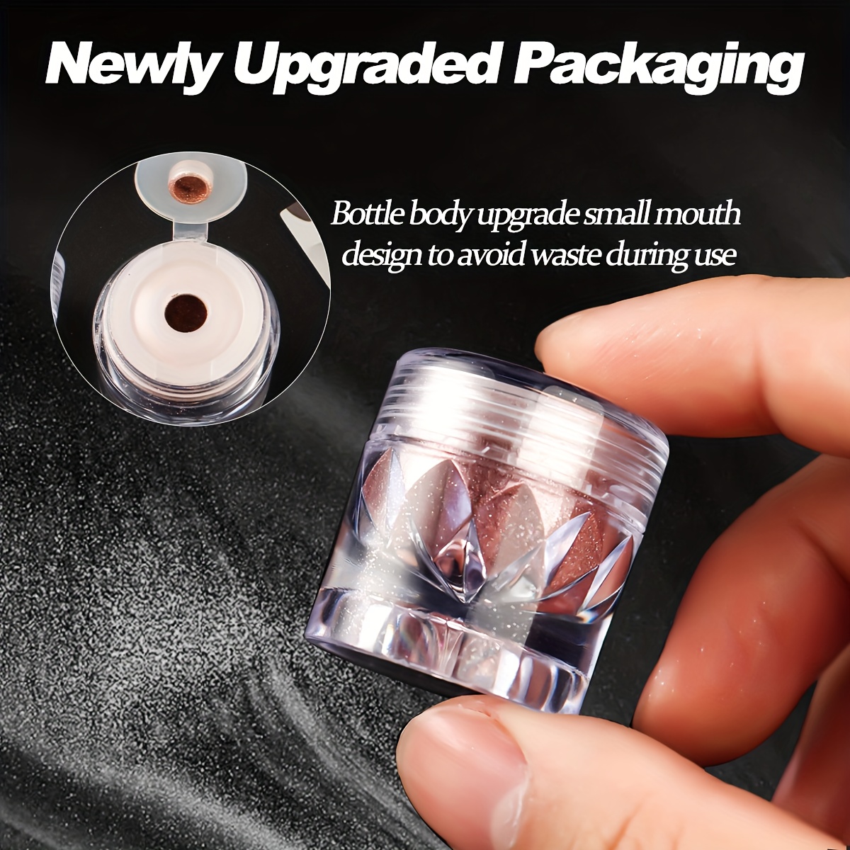 12 Color Chrome Nail Powder Se - Art Craft Mirror recension och pris