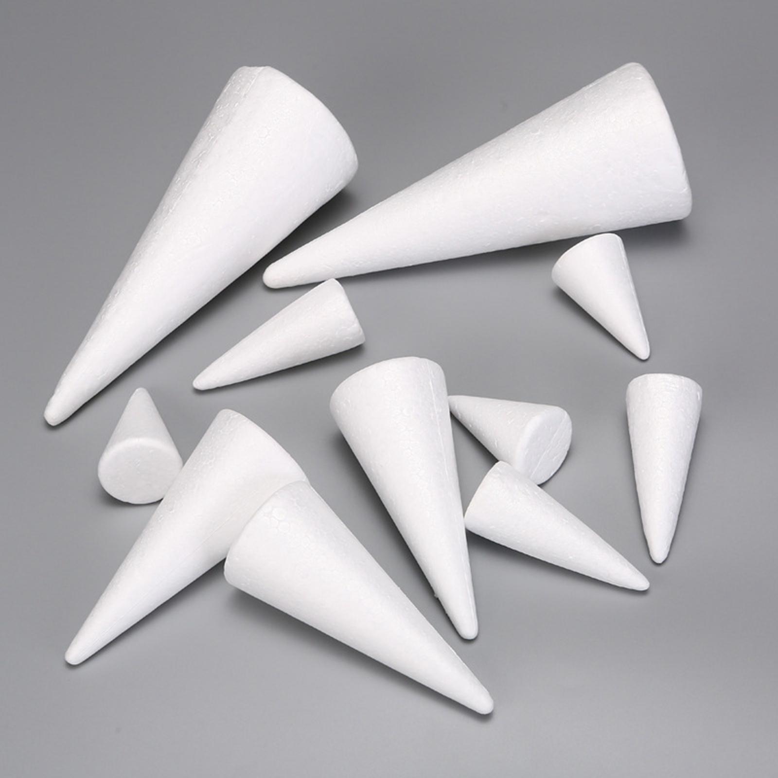 15Pcs Craft Foam Cones White P - Art Craft Tree recension och pris