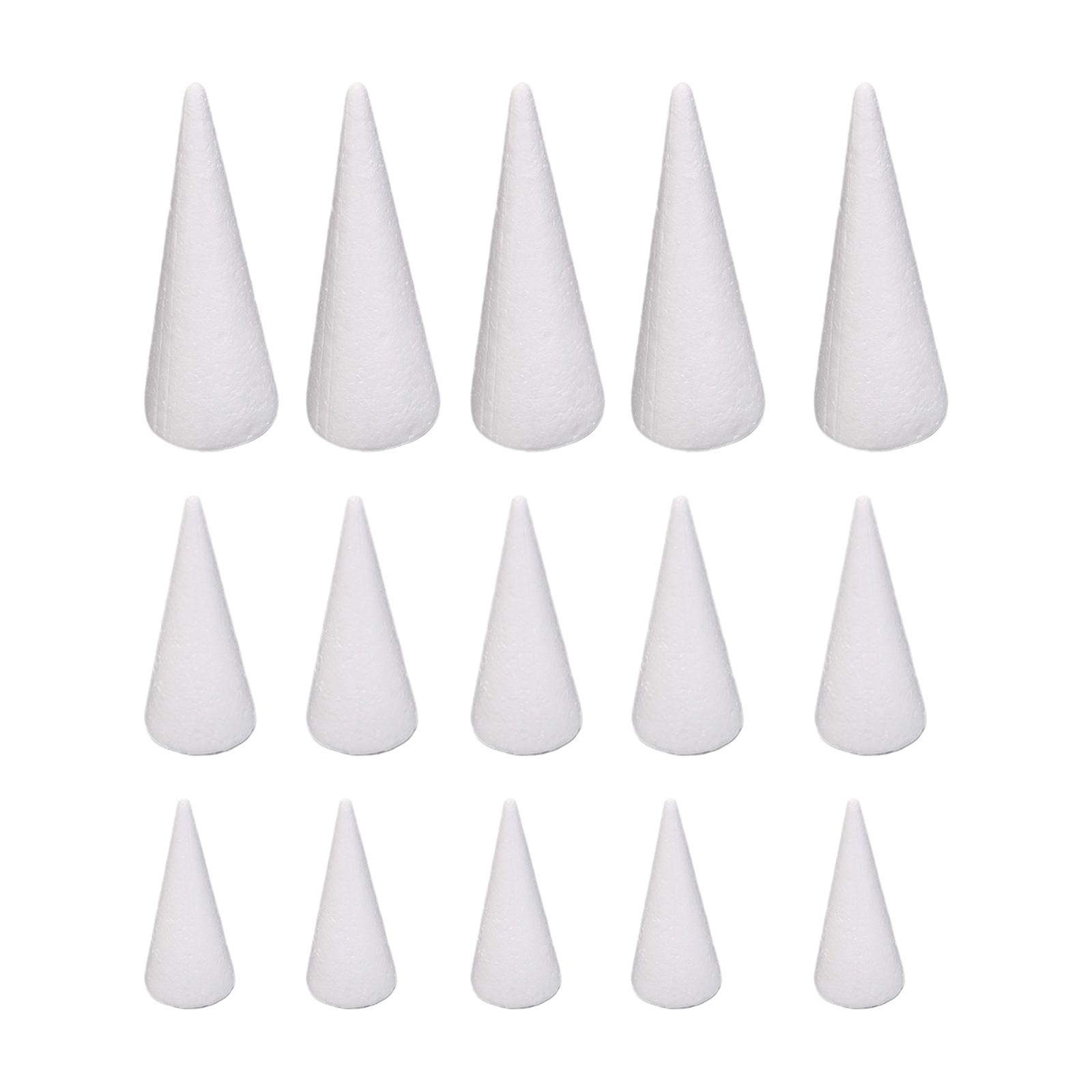 15Pcs Craft Foam Cones White P - Art Craft Tree recension och pris