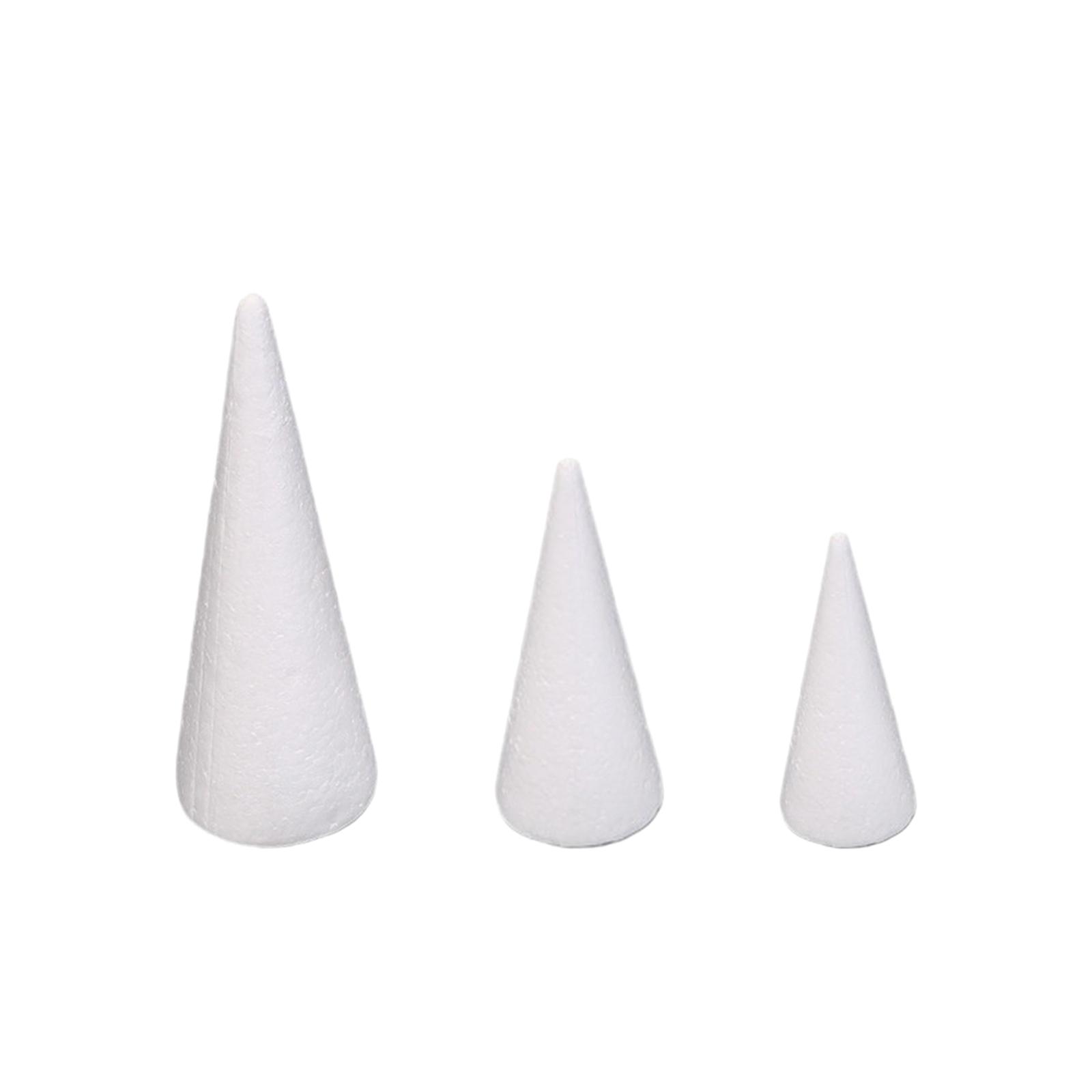 15Pcs Craft Foam Cones White P - Art Craft Tree recension och pris