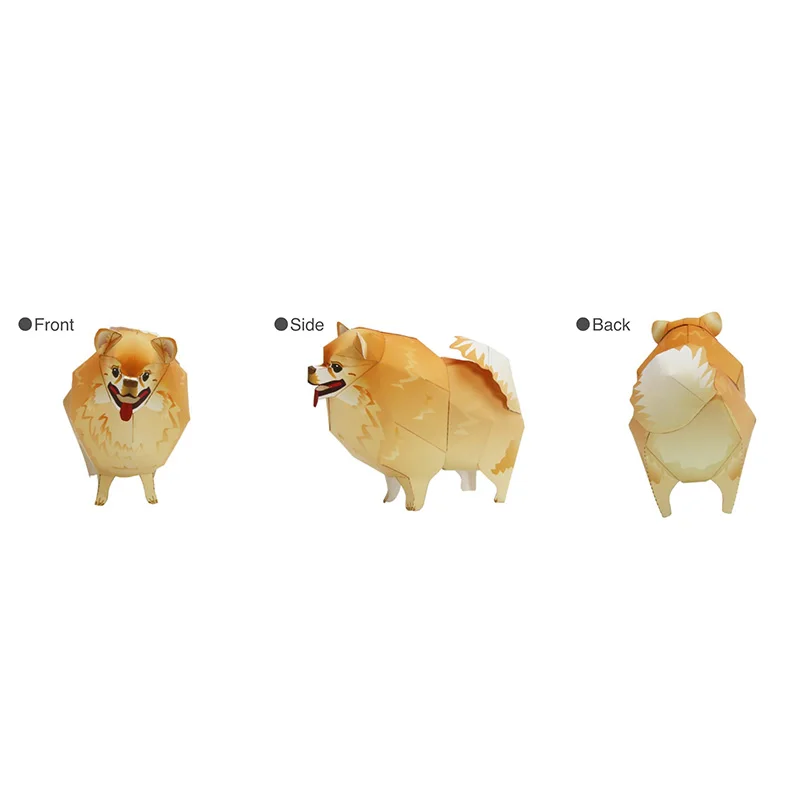 Pomeranian Dog Folding Origami - Art Craft Cardboard recension och pris