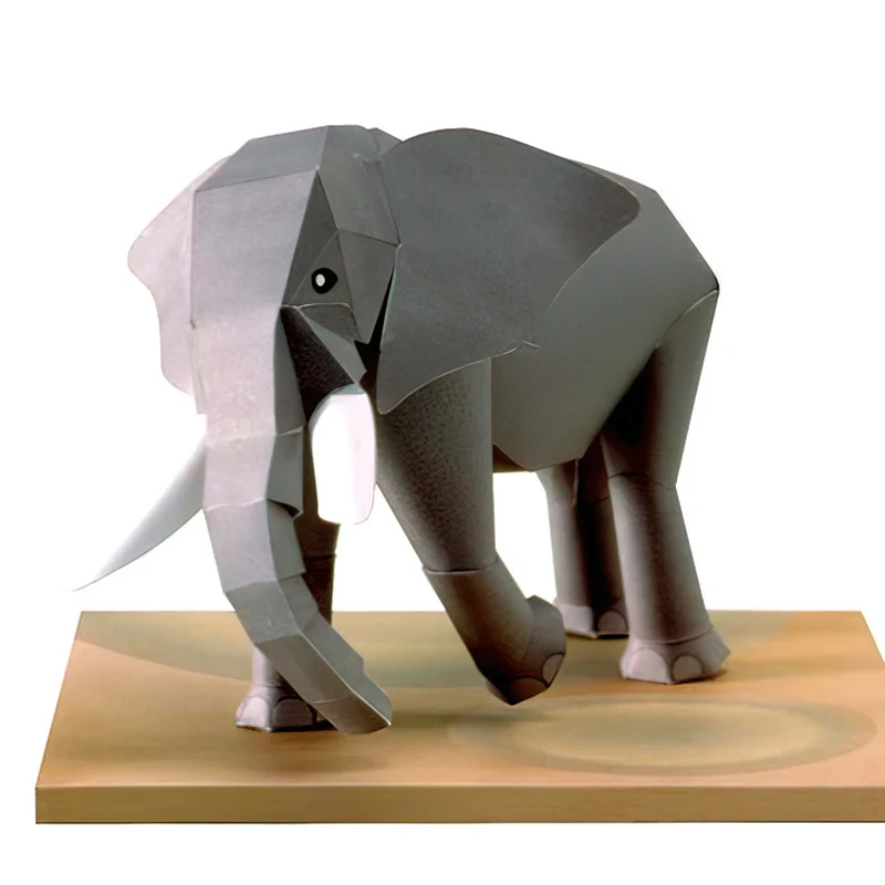 African Elephant Origami Art M - Art Craft Cardboard recension och pris