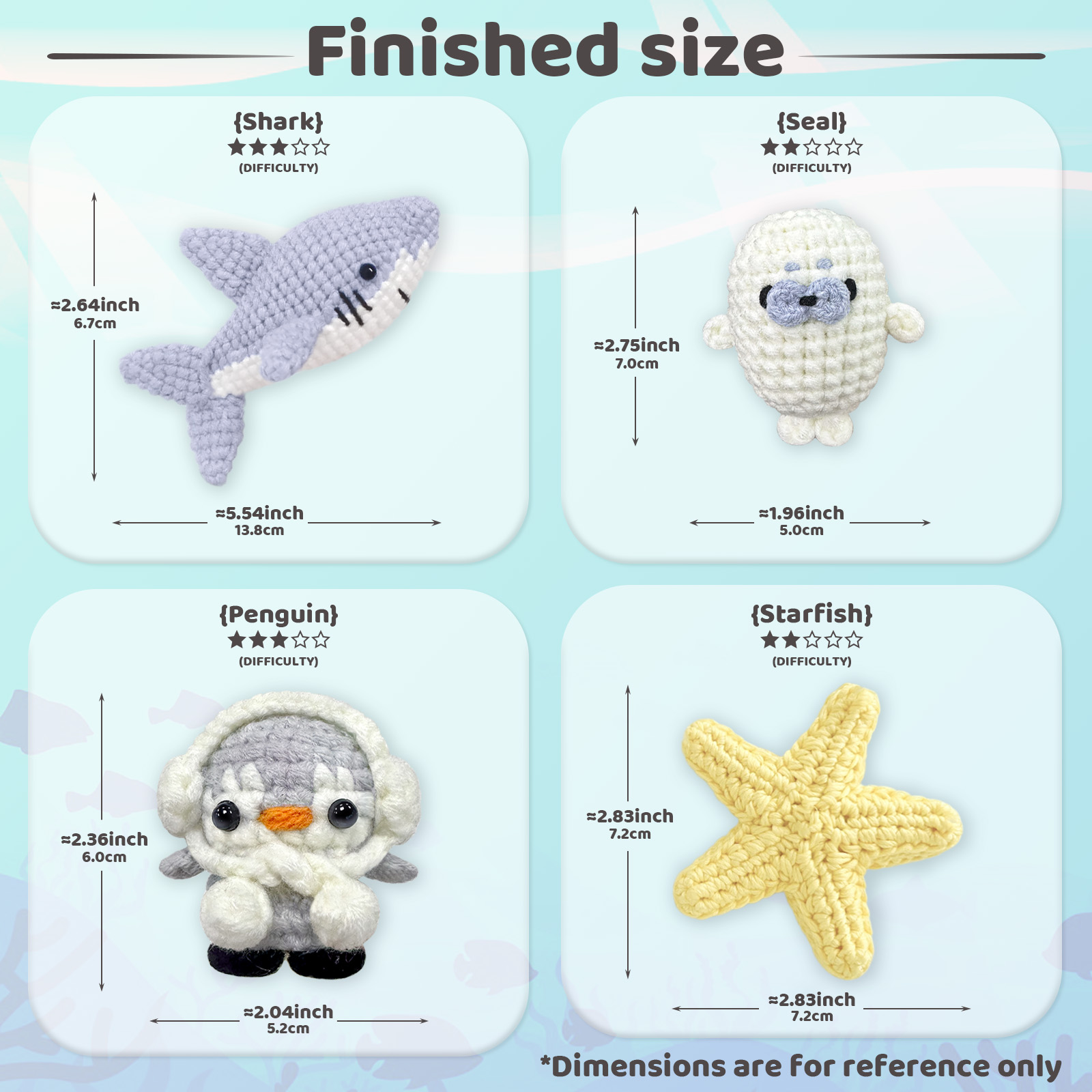 YAMAXIN 4PCS DIY Crochet Kit f - Art Craft Easy recension och pris