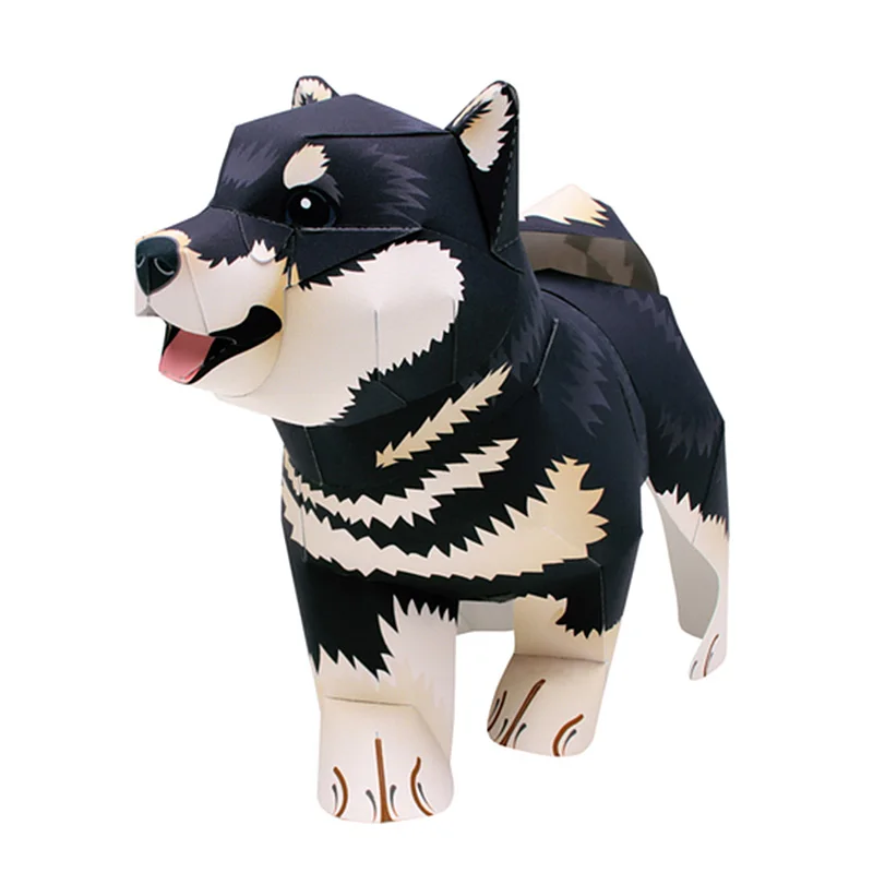 Black Shiba Inu Dog Handmade O - Art Craft Cardboard recension och pris