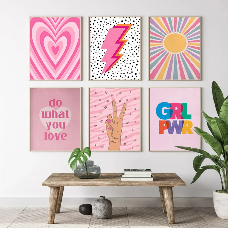 Abstract Pink Lightning Gradie - Art Craft Love recension och pris