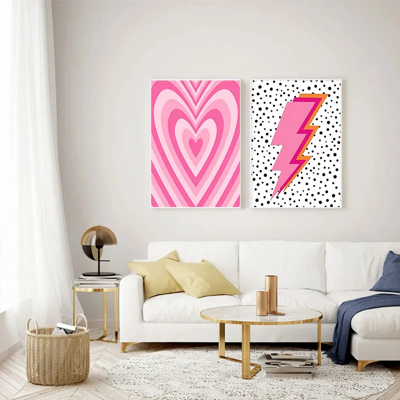 Abstract Pink Lightning Gradie - Art Craft Love recension och pris
