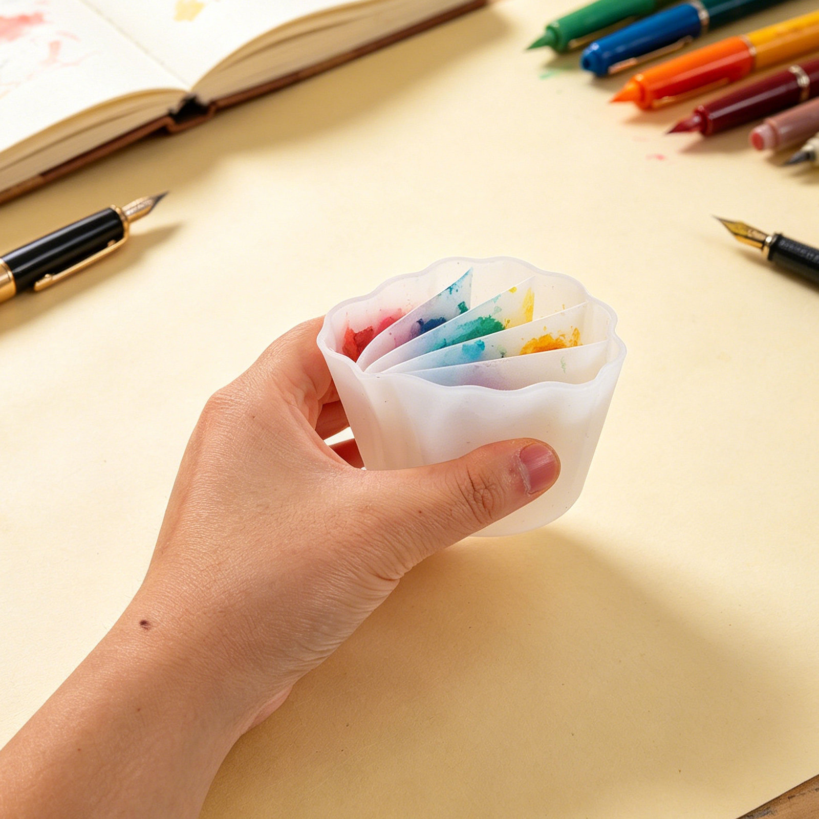 4Pcs Silicone Split Cups for R - Acrylic Pour Paint recension och pris