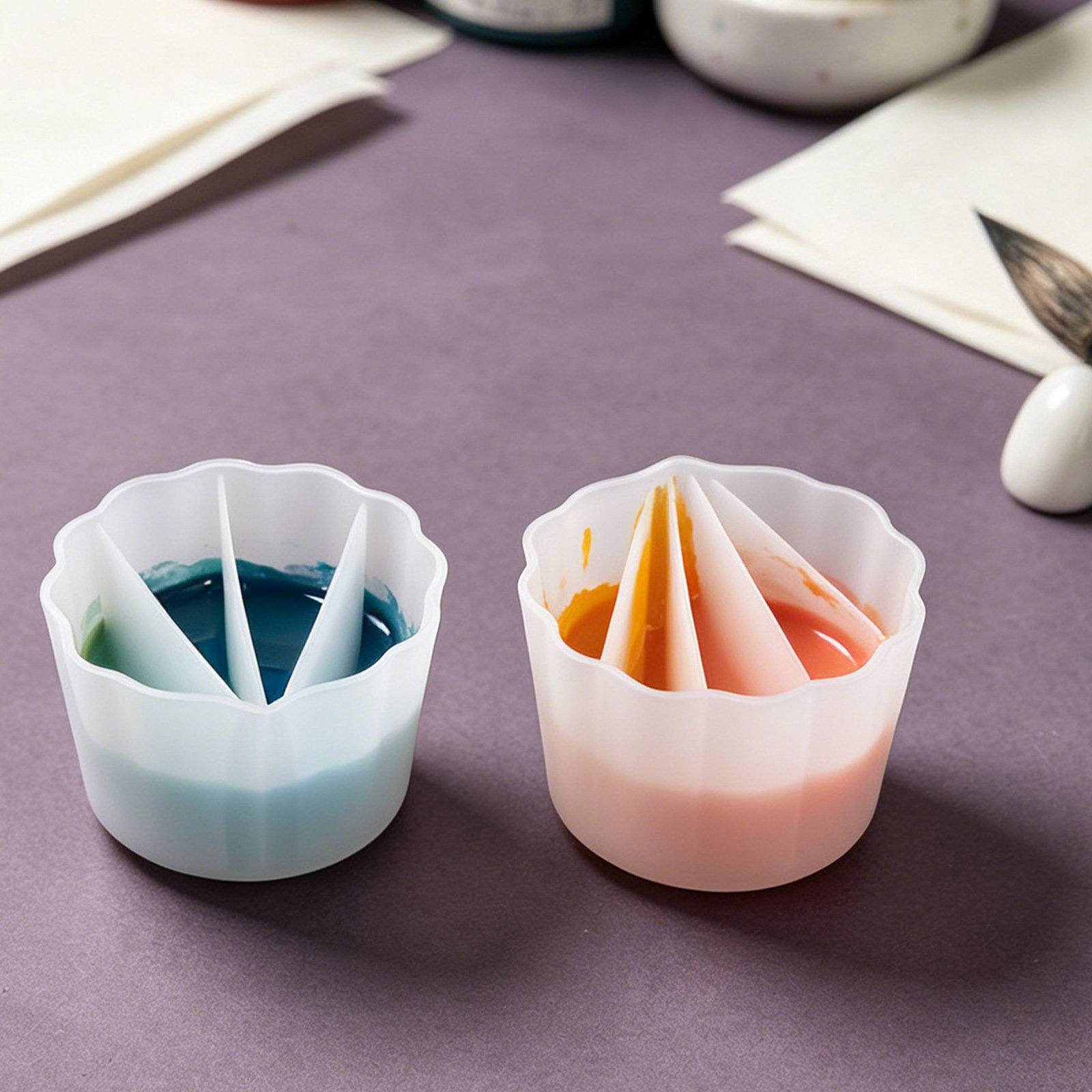 4Pcs Silicone Split Cups for R - Acrylic Pour Paint recension och pris