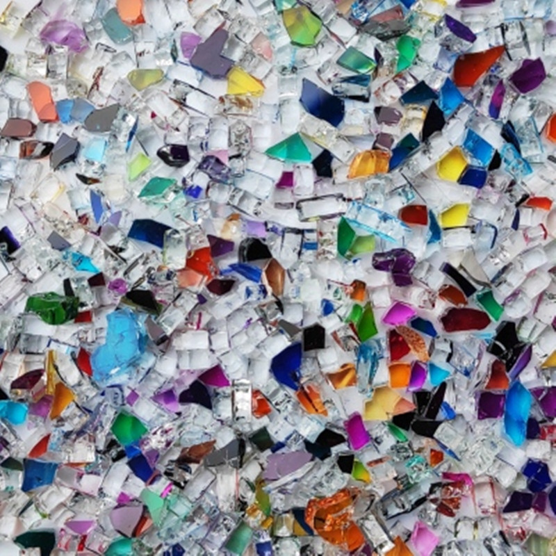 100g Mixed Color Crystal Glass - Art Craft Mirror recension och pris