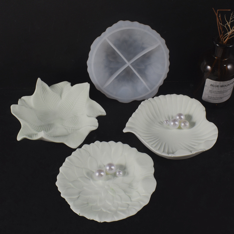 Plaster Cement DIY Leaf Dish M - Art Craft Mirror recension och pris