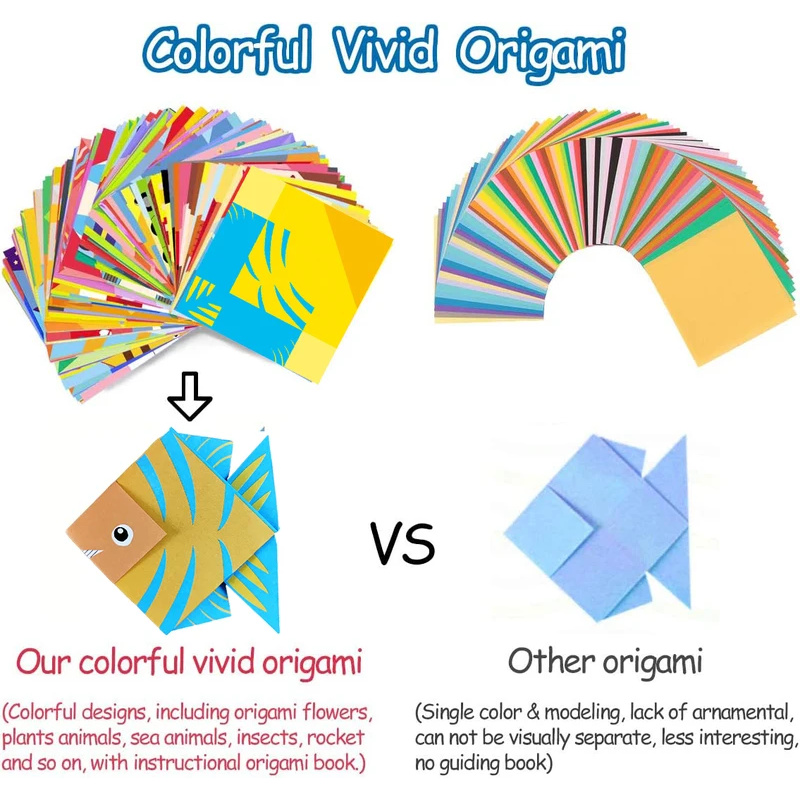 Origami Kit with 30/96 Sheets  - Art Craft Book recension och pris