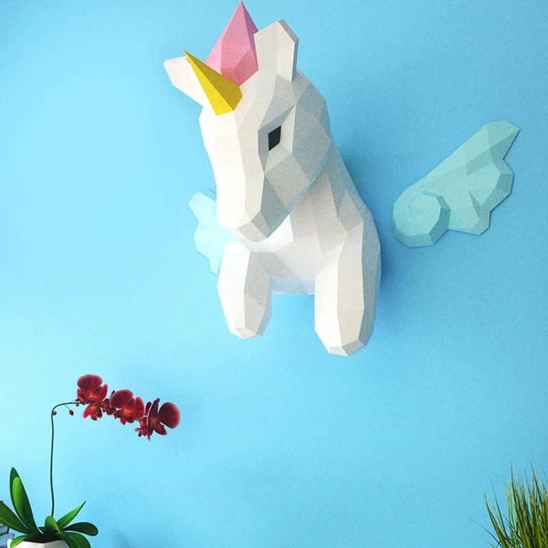 Rainbow Unicorn Animal Wall De - Art Craft Cardboard recension och pris