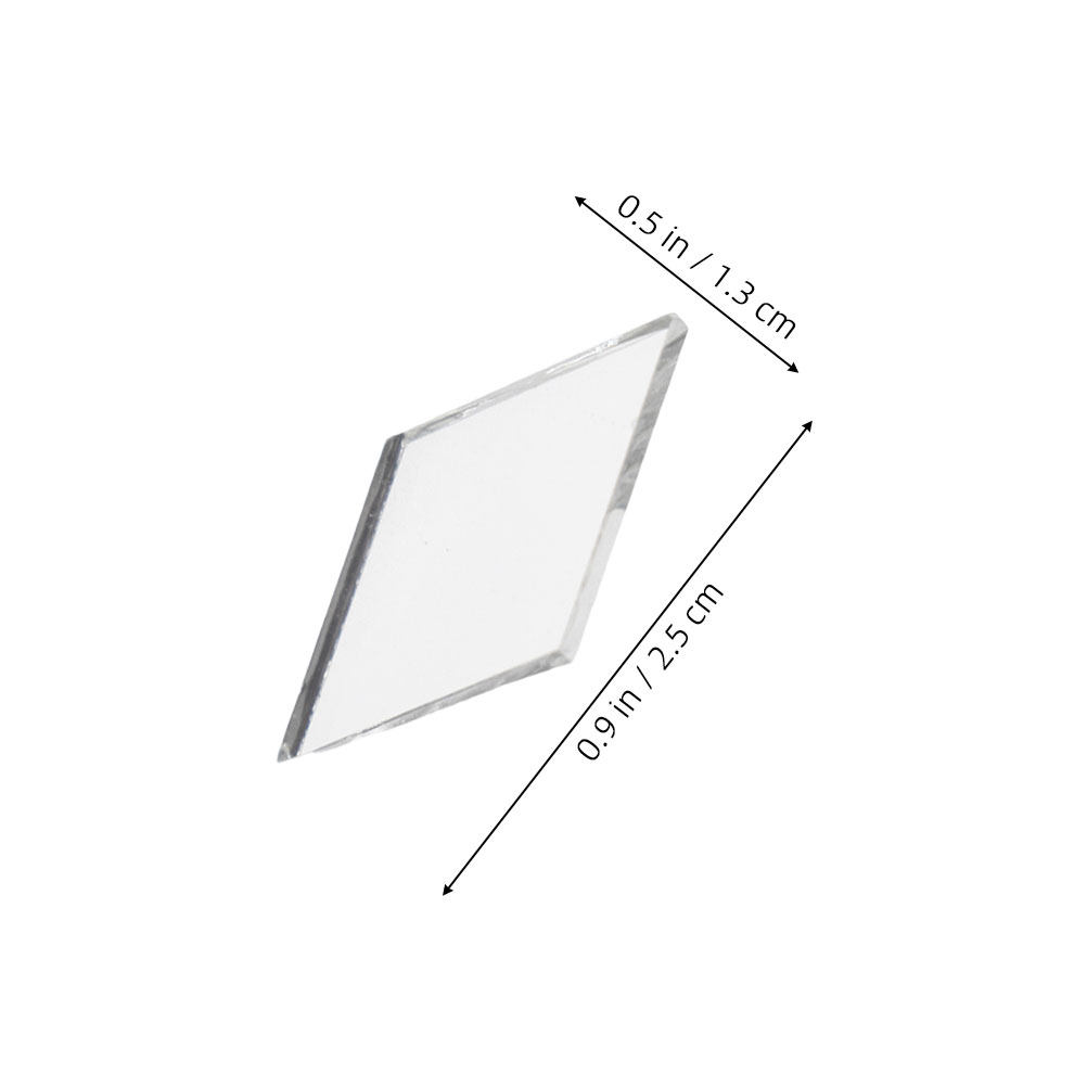200Pcs Rhombus Shaped Self Adh - Art Craft Mirror recension och pris