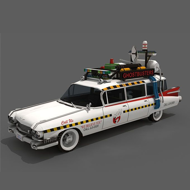 Ghostbusters Car Ecto-1A 1:20  - Art Craft Cardboard recension och pris
