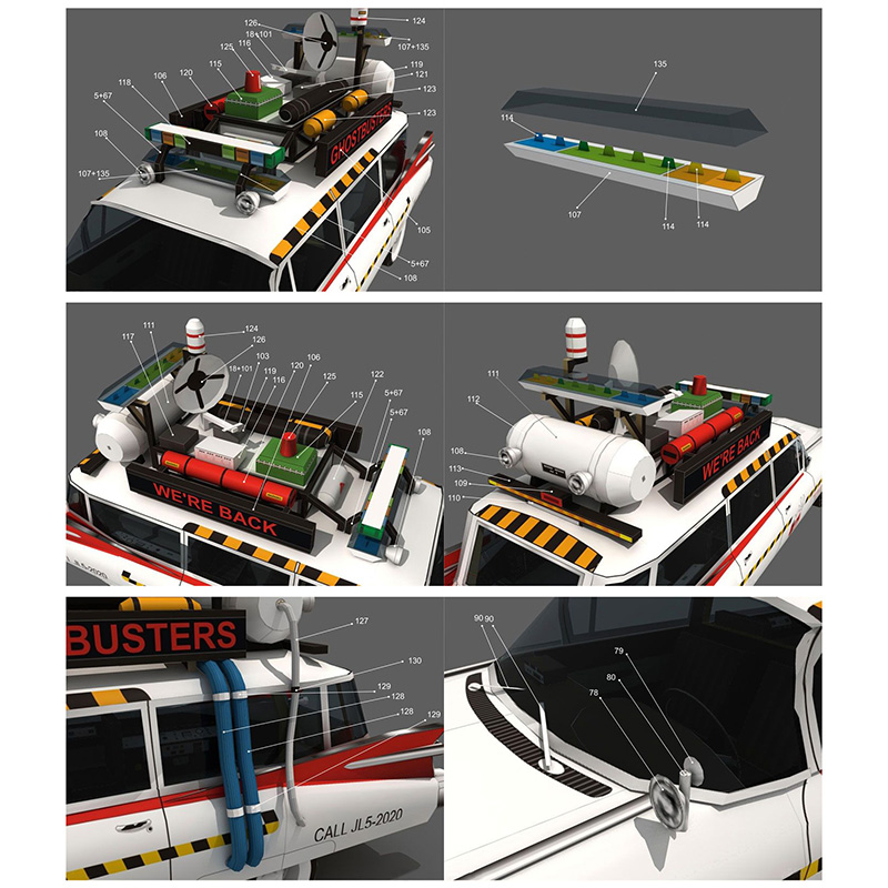 Ghostbusters Car Ecto-1A 1:20  - Art Craft Cardboard recension och pris