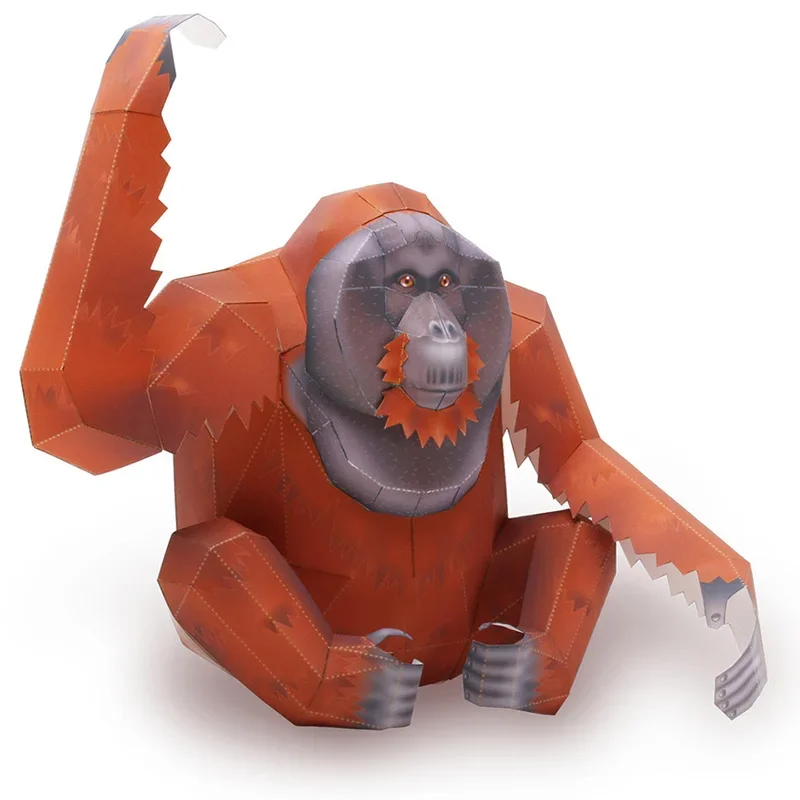 Orangutan Gorilla Origami Art  - Art Craft Cardboard recension och pris