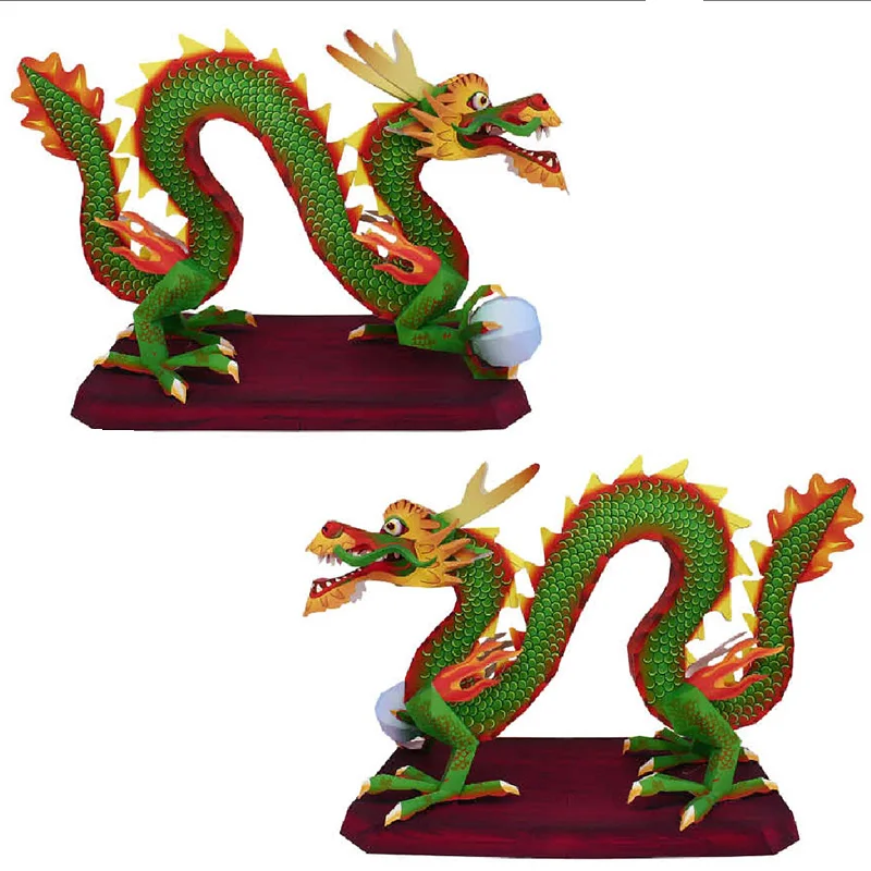 Chinese Dragon Loong Handmade  - Art Craft Cardboard recension och pris