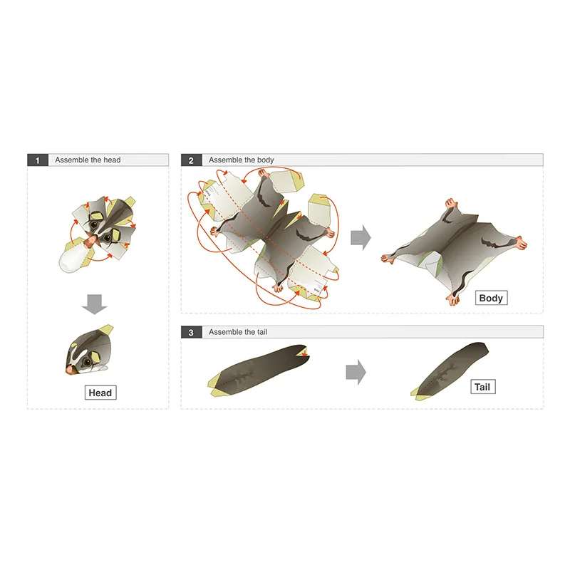 Sugar Glider Flying Mouse Hand - Art Craft Cardboard recension och pris