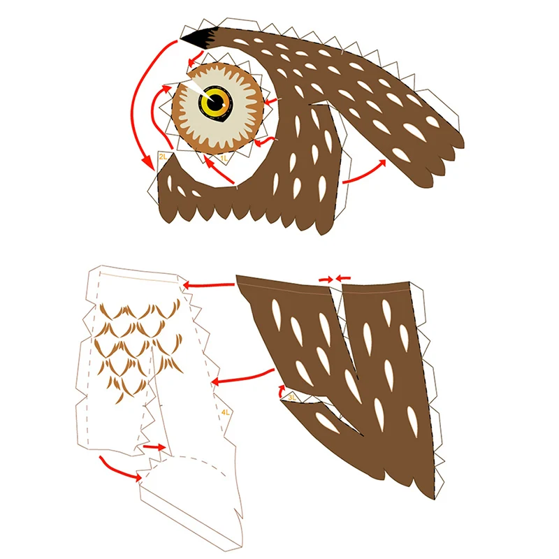 Little Owl Origami Art Mini 3D - Art Craft Cardboard recension och pris